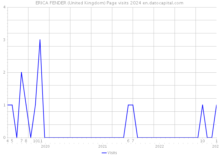 ERICA FENDER (United Kingdom) Page visits 2024 