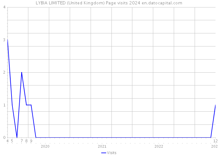 LYBIA LIMITED (United Kingdom) Page visits 2024 