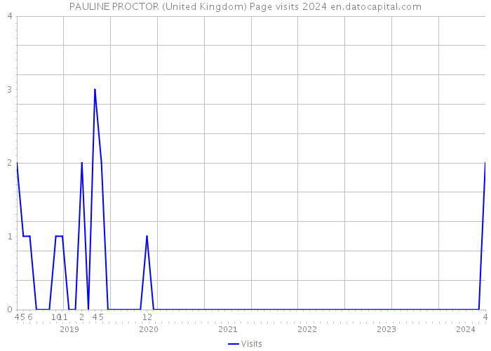 PAULINE PROCTOR (United Kingdom) Page visits 2024 