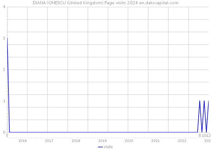 DIANA IONESCU (United Kingdom) Page visits 2024 