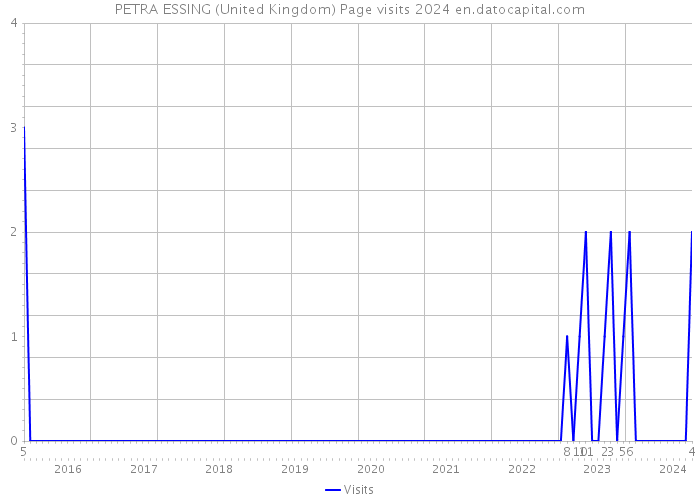 PETRA ESSING (United Kingdom) Page visits 2024 