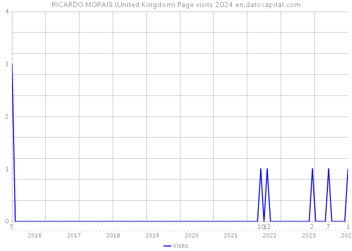 RICARDO MORAIS (United Kingdom) Page visits 2024 