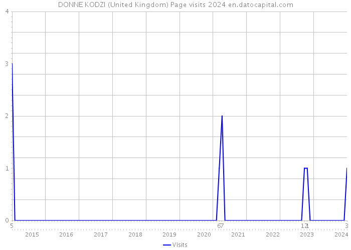 DONNE KODZI (United Kingdom) Page visits 2024 