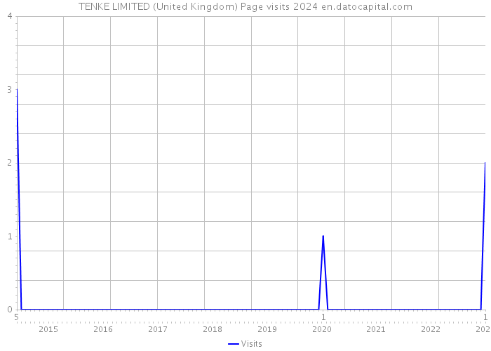 TENKE LIMITED (United Kingdom) Page visits 2024 