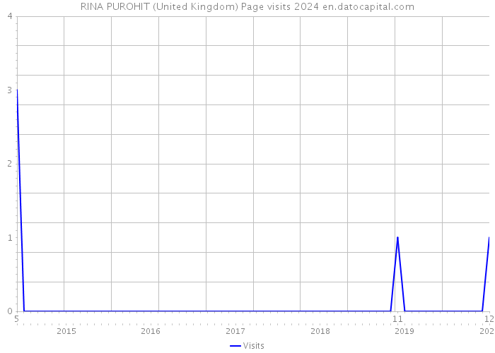 RINA PUROHIT (United Kingdom) Page visits 2024 