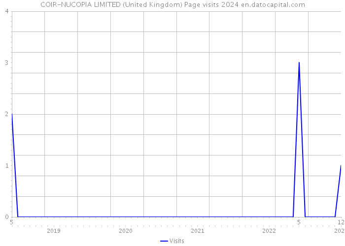 COIR-NUCOPIA LIMITED (United Kingdom) Page visits 2024 