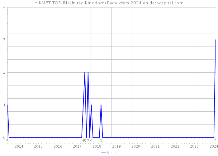 HIKMET TOSUN (United Kingdom) Page visits 2024 