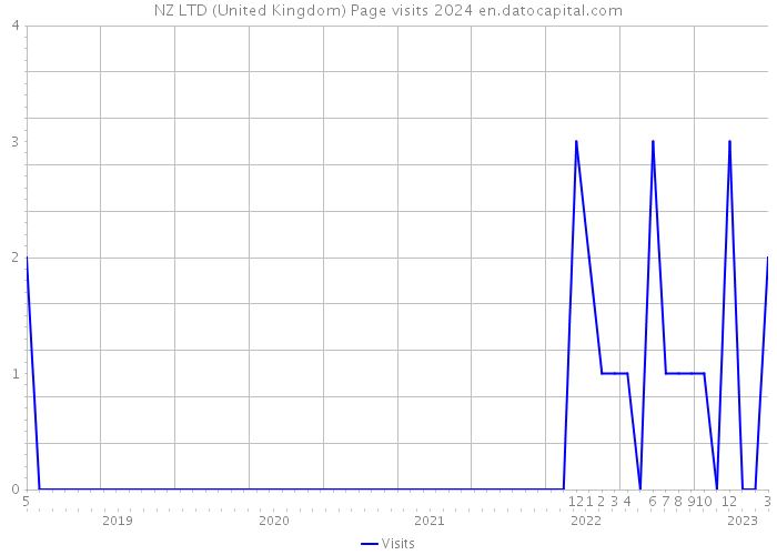 NZ LTD (United Kingdom) Page visits 2024 