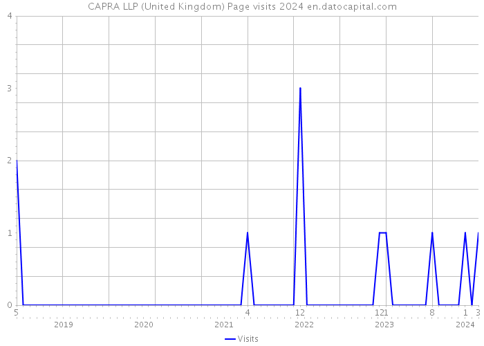 CAPRA LLP (United Kingdom) Page visits 2024 