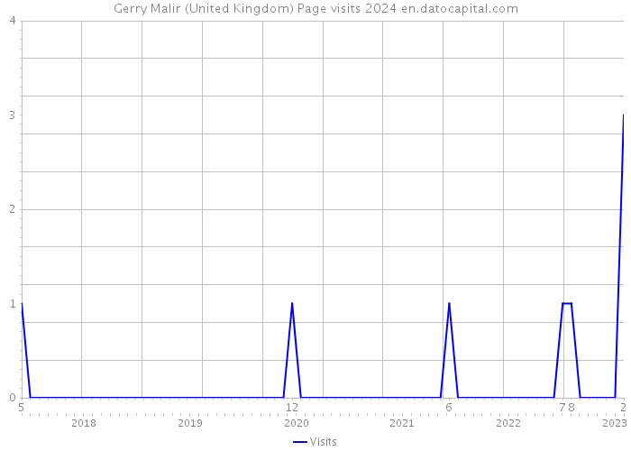 Gerry Malir (United Kingdom) Page visits 2024 