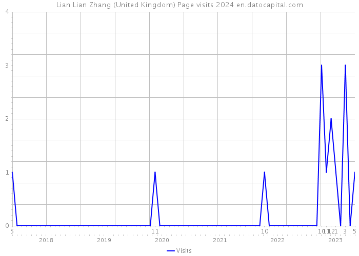 Lian Lian Zhang (United Kingdom) Page visits 2024 