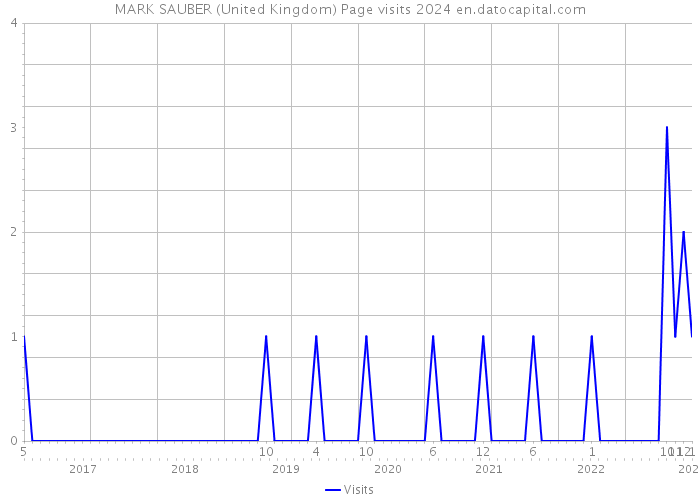 MARK SAUBER (United Kingdom) Page visits 2024 