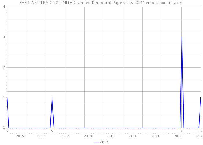 EVERLAST TRADING LIMITED (United Kingdom) Page visits 2024 