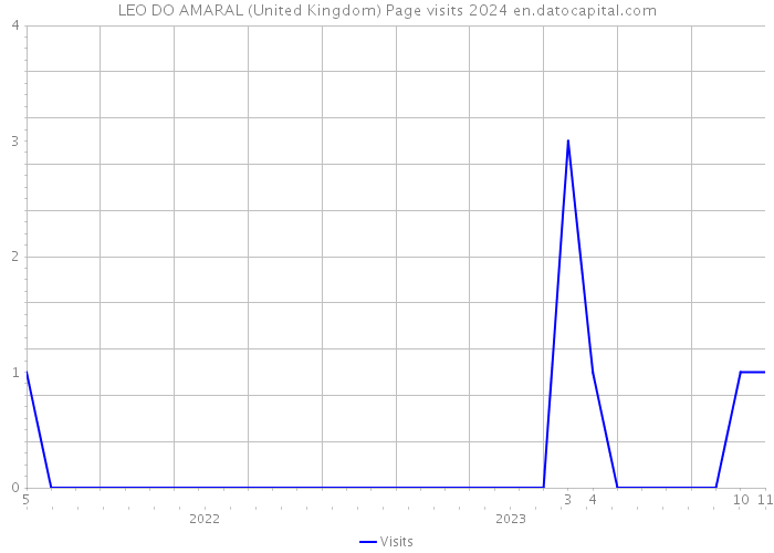 LEO DO AMARAL (United Kingdom) Page visits 2024 
