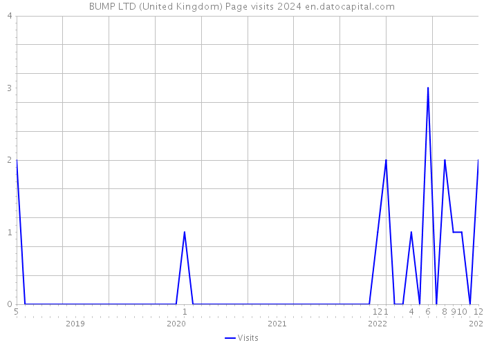 BUMP LTD (United Kingdom) Page visits 2024 