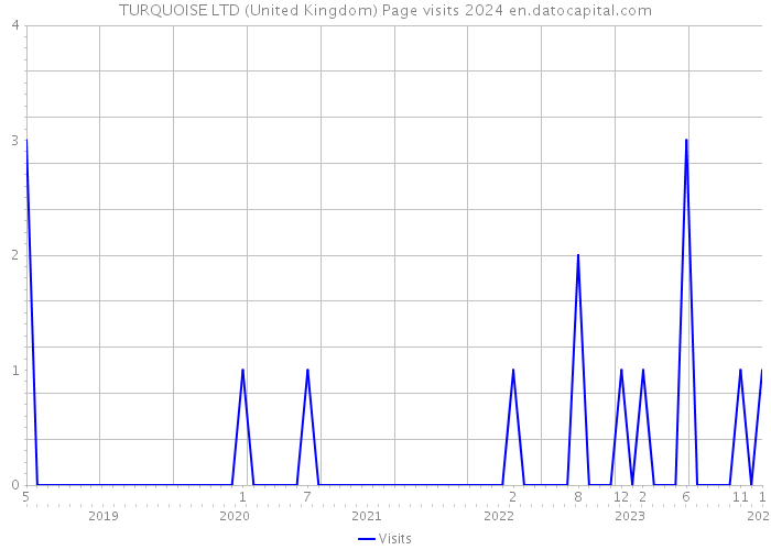 TURQUOISE LTD (United Kingdom) Page visits 2024 
