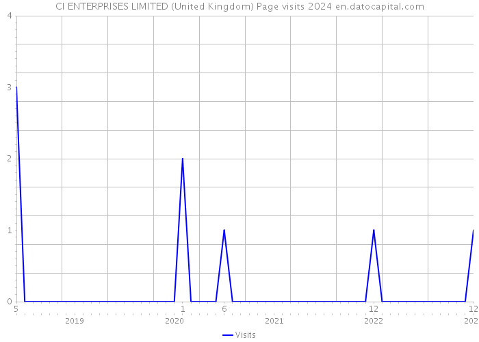 CI ENTERPRISES LIMITED (United Kingdom) Page visits 2024 