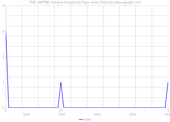 TNF LIMITED (United Kingdom) Page visits 2024 