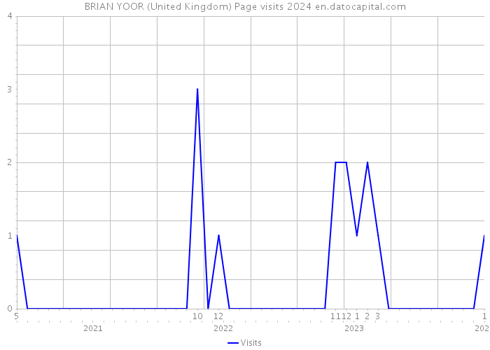 BRIAN YOOR (United Kingdom) Page visits 2024 