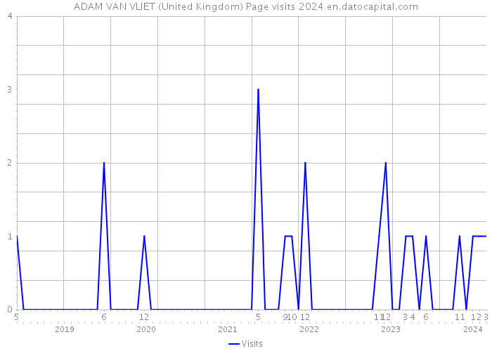 ADAM VAN VLIET (United Kingdom) Page visits 2024 