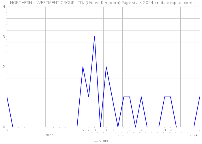 NORTHERN INVESTMENT GROUP LTD. (United Kingdom) Page visits 2024 