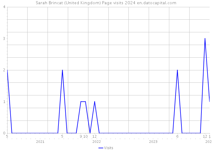 Sarah Brincat (United Kingdom) Page visits 2024 