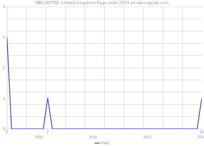 FBE LIMITED (United Kingdom) Page visits 2024 