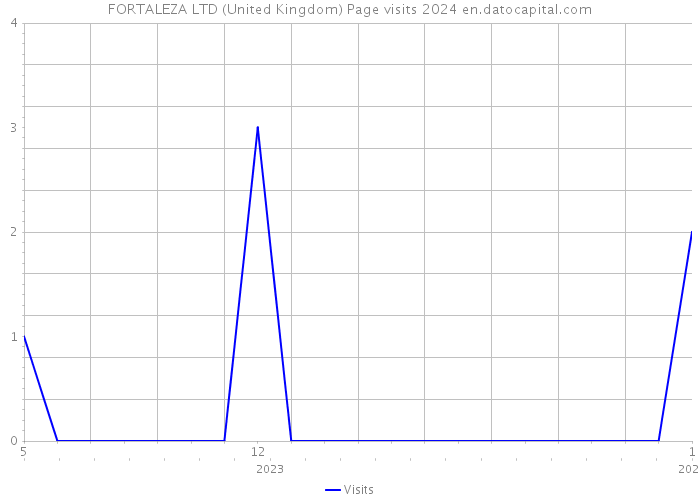 FORTALEZA LTD (United Kingdom) Page visits 2024 