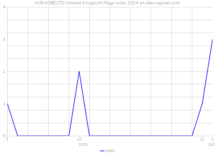 KISKADEE LTD (United Kingdom) Page visits 2024 