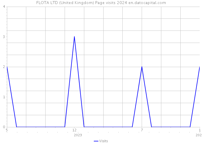 FLOTA LTD (United Kingdom) Page visits 2024 