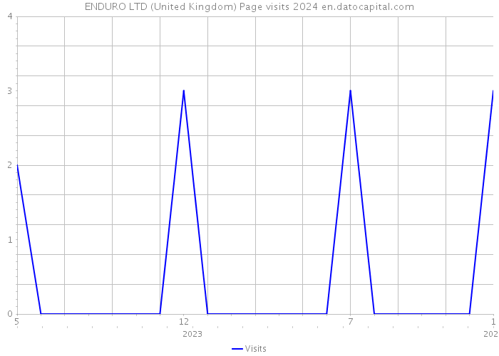 ENDURO LTD (United Kingdom) Page visits 2024 