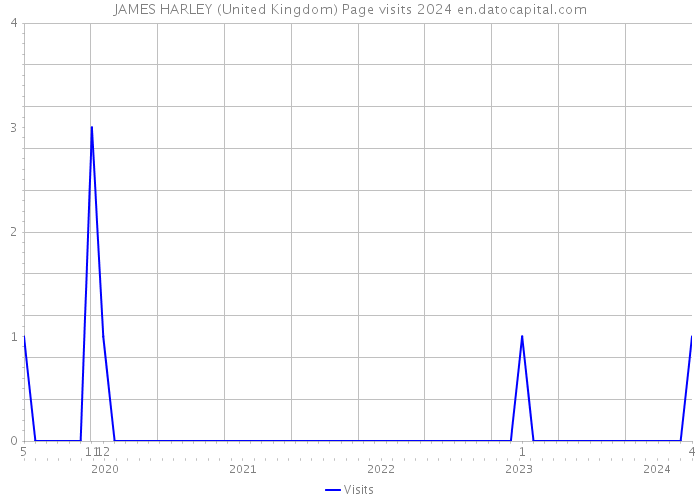 JAMES HARLEY (United Kingdom) Page visits 2024 