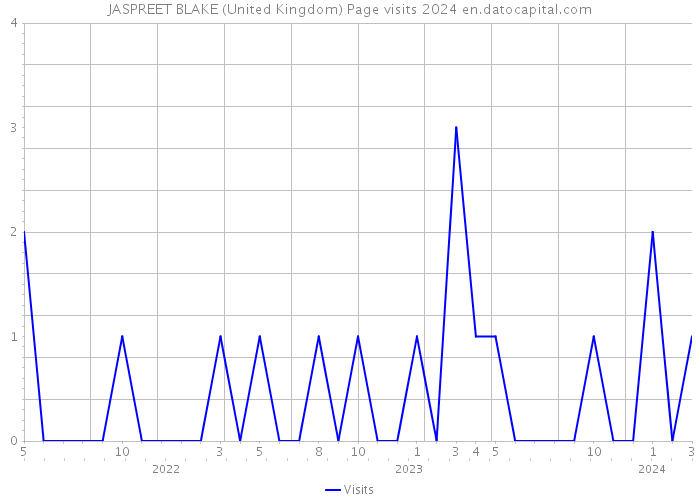 JASPREET BLAKE (United Kingdom) Page visits 2024 