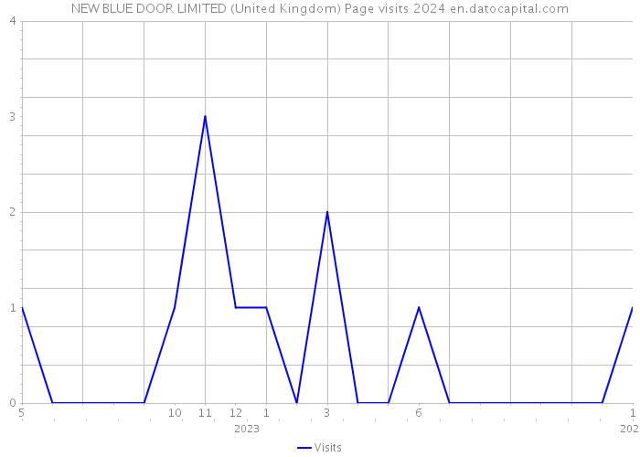 NEW BLUE DOOR LIMITED (United Kingdom) Page visits 2024 