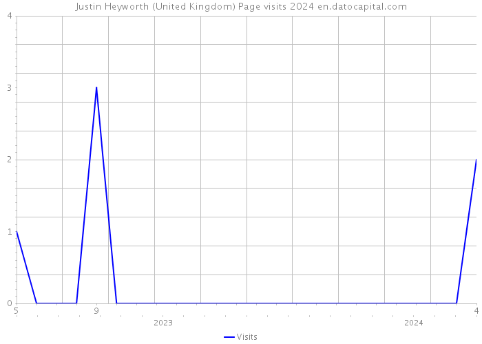 Justin Heyworth (United Kingdom) Page visits 2024 