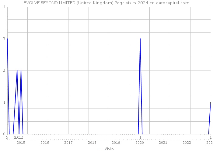 EVOLVE BEYOND LIMITED (United Kingdom) Page visits 2024 