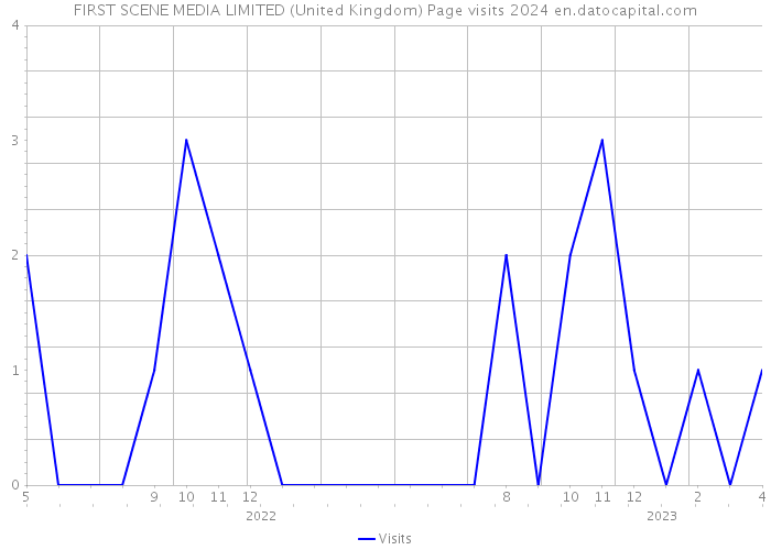 FIRST SCENE MEDIA LIMITED (United Kingdom) Page visits 2024 