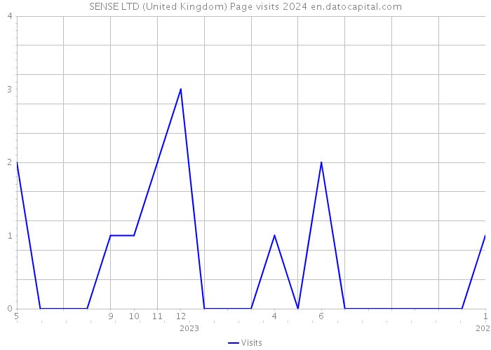SENSE LTD (United Kingdom) Page visits 2024 