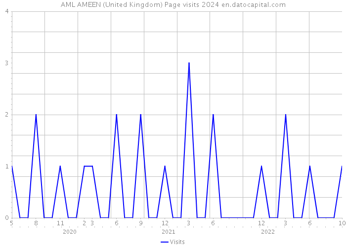 AML AMEEN (United Kingdom) Page visits 2024 