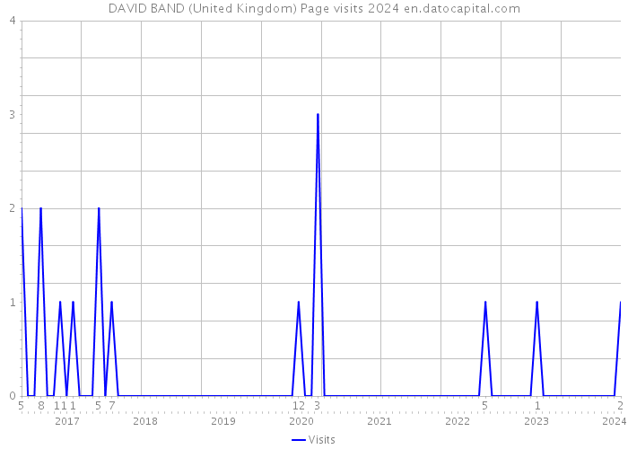 DAVID BAND (United Kingdom) Page visits 2024 