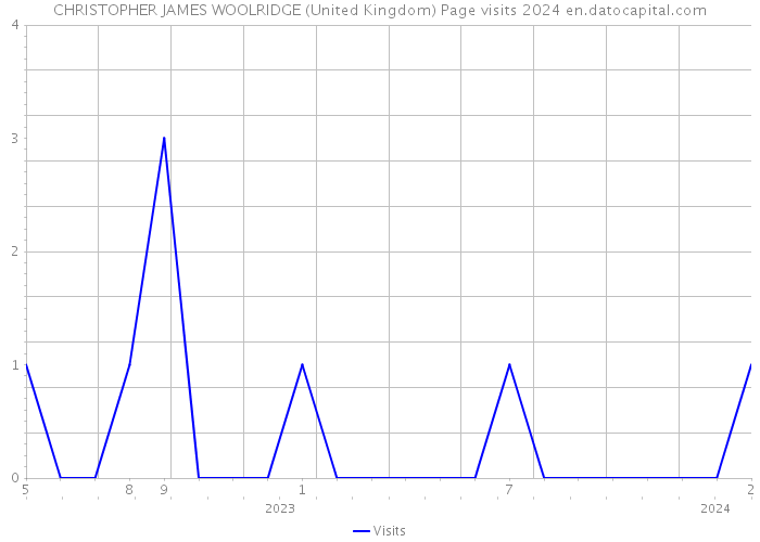 CHRISTOPHER JAMES WOOLRIDGE (United Kingdom) Page visits 2024 