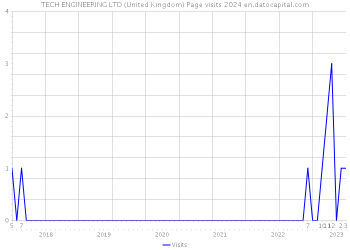 TECH ENGINEERING LTD (United Kingdom) Page visits 2024 