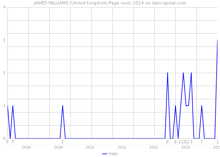 JAMES WILLIAMS (United Kingdom) Page visits 2024 