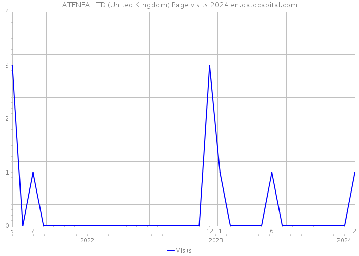 ATENEA LTD (United Kingdom) Page visits 2024 