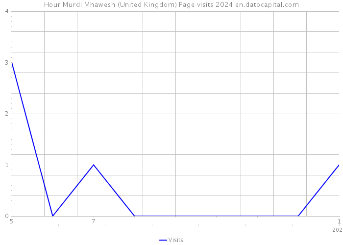 Hour Murdi Mhawesh (United Kingdom) Page visits 2024 