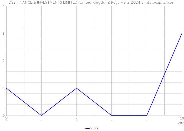 DSB FINANCE & INVESTMENTS LIMITED (United Kingdom) Page visits 2024 