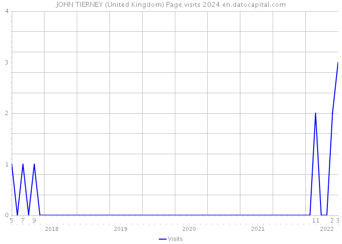 JOHN TIERNEY (United Kingdom) Page visits 2024 