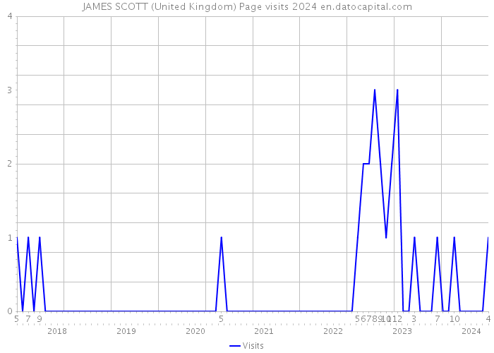 JAMES SCOTT (United Kingdom) Page visits 2024 