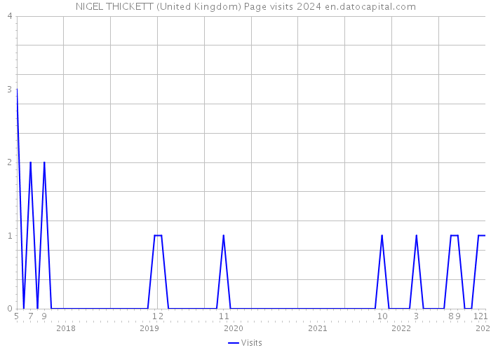NIGEL THICKETT (United Kingdom) Page visits 2024 