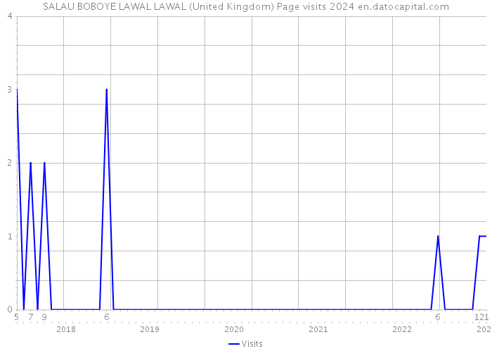 SALAU BOBOYE LAWAL LAWAL (United Kingdom) Page visits 2024 